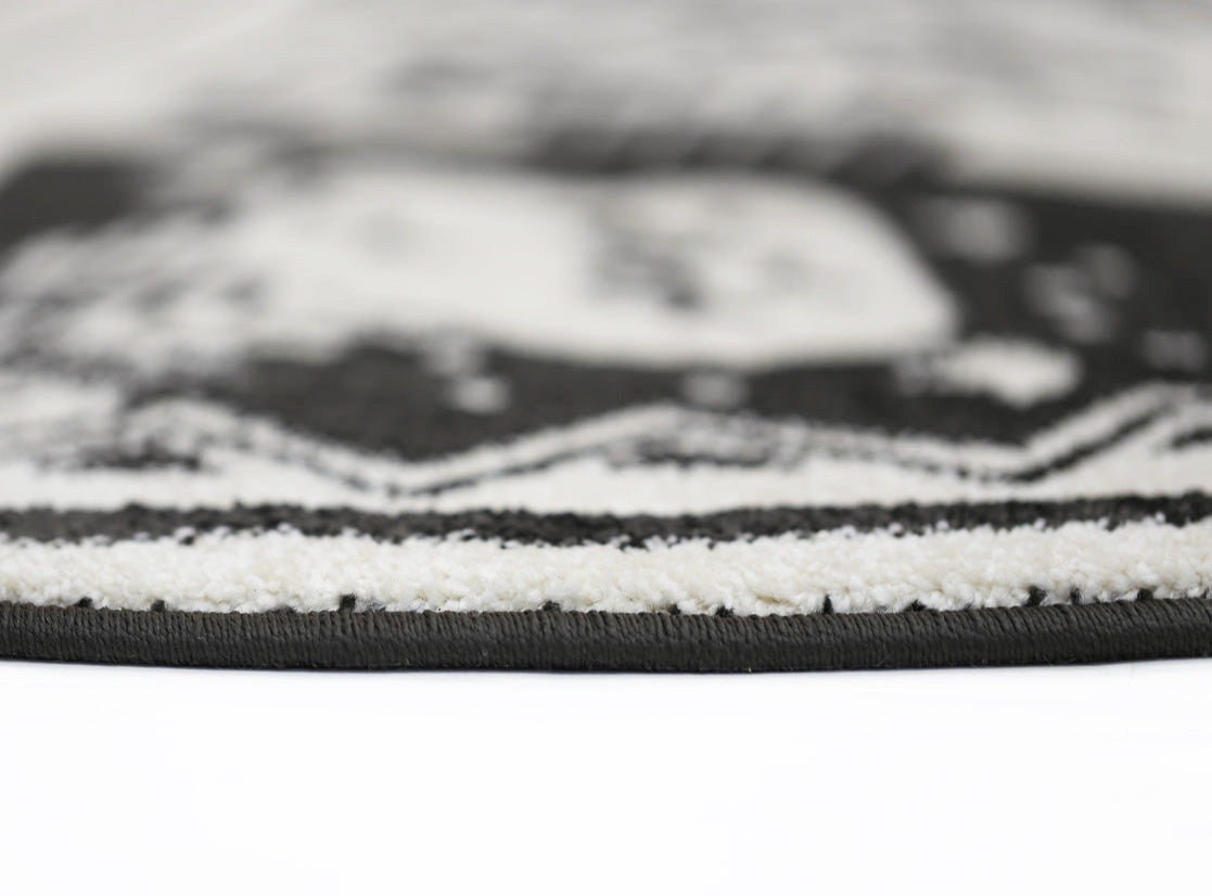 Piccolo Kids Black and White Camping Adventure Rug - Great for Play!