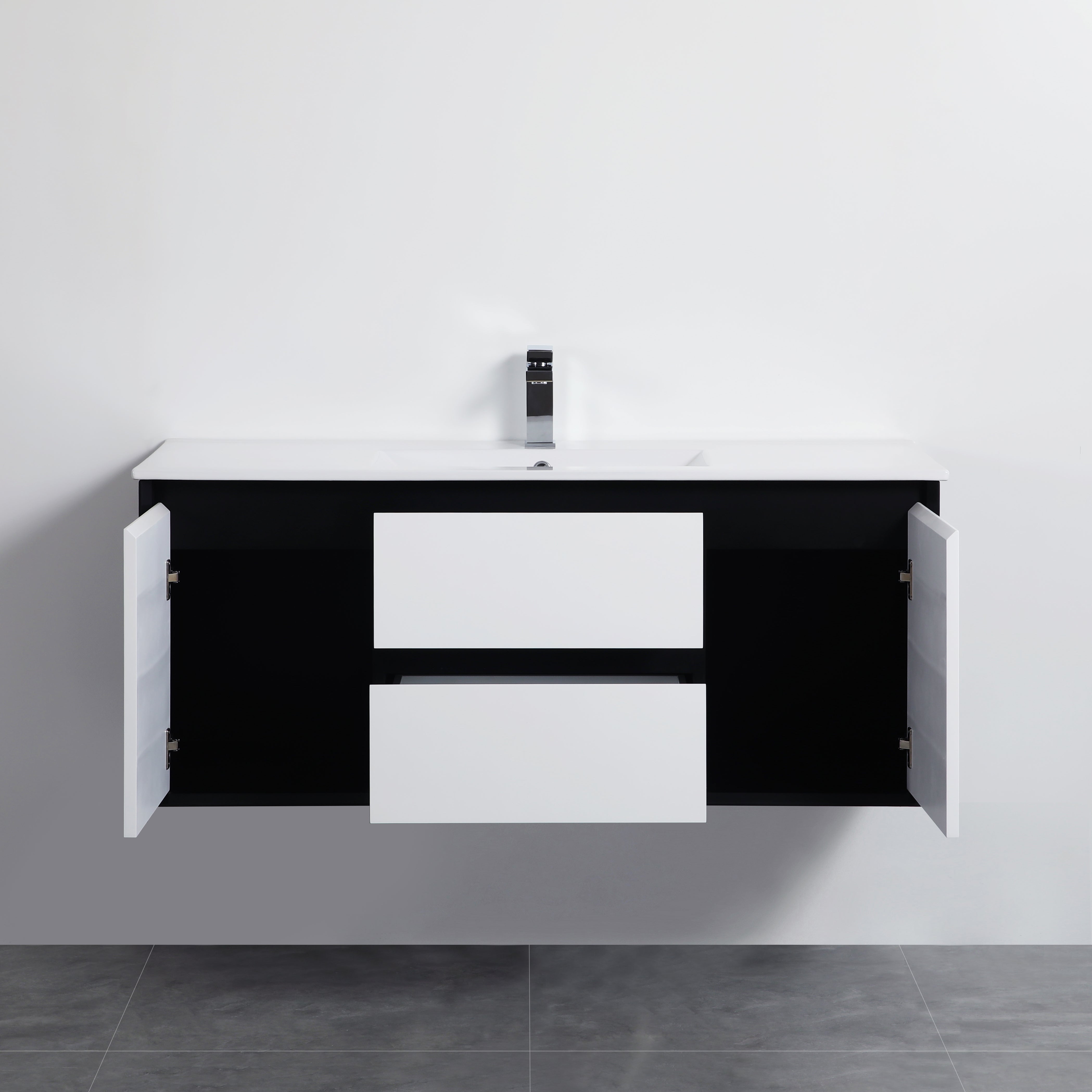 PETRA 1200mm Wall-Hung Bathroom Vanity with Single/Double Bowls - Stylish and Durable!