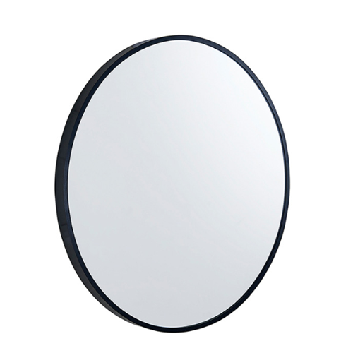 Hot Deal! Poseidon Matte Black Round Framed Mirror in 600/700/800mm Sizes