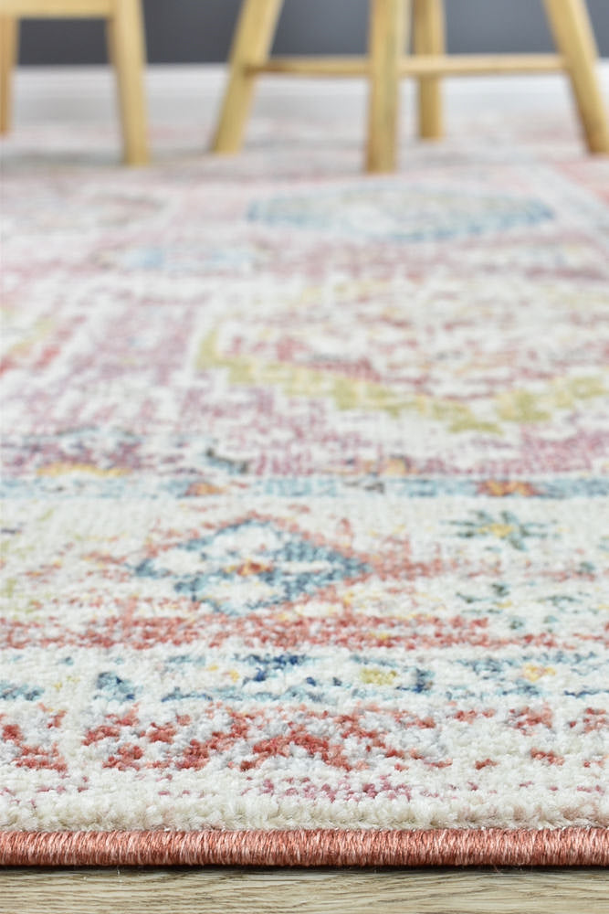 Hot Deal! Morocco 0414A Rose Tile Rug