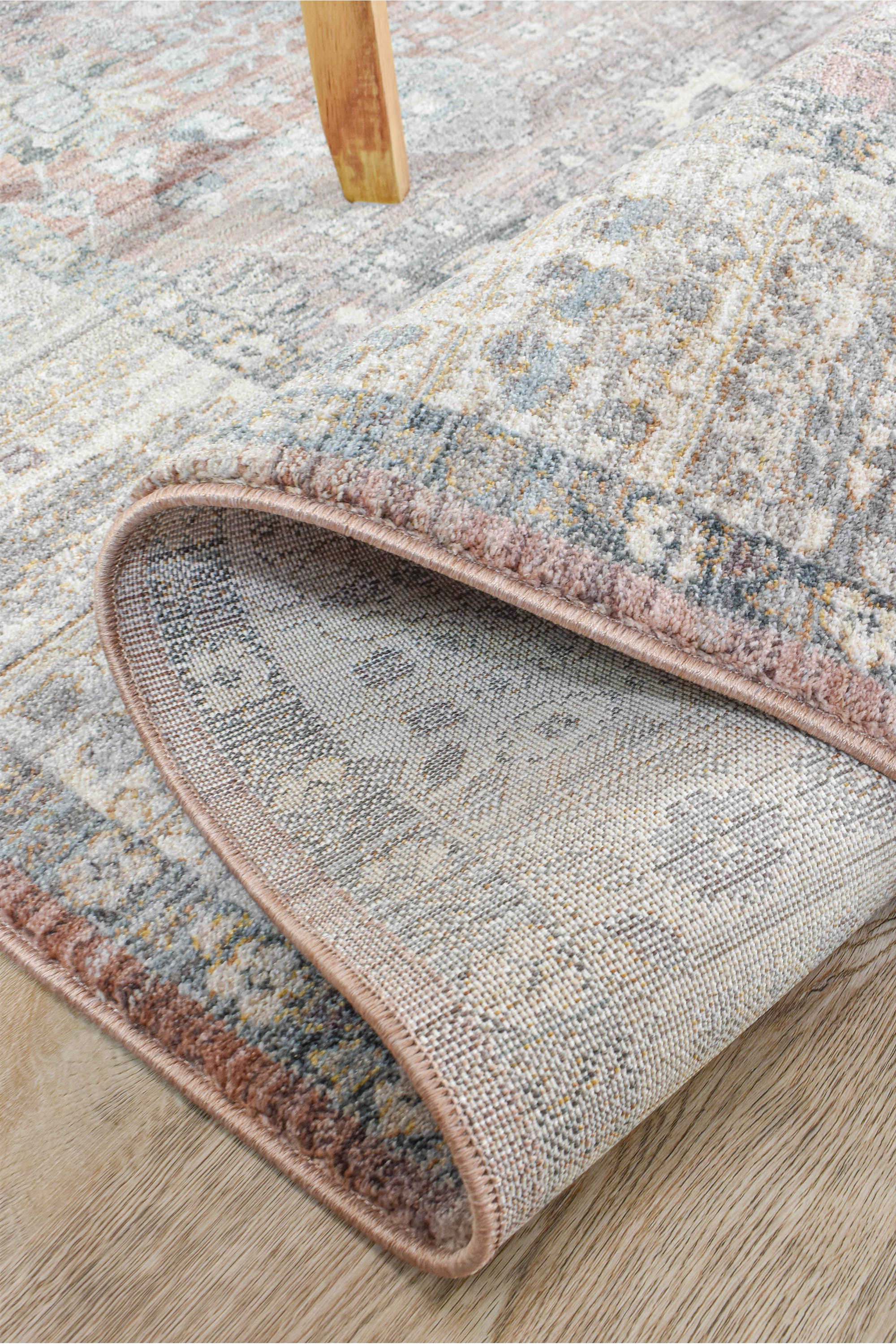 Novara 0B568A Soft Pink Rose Balm Luxury Rug from Turkey
