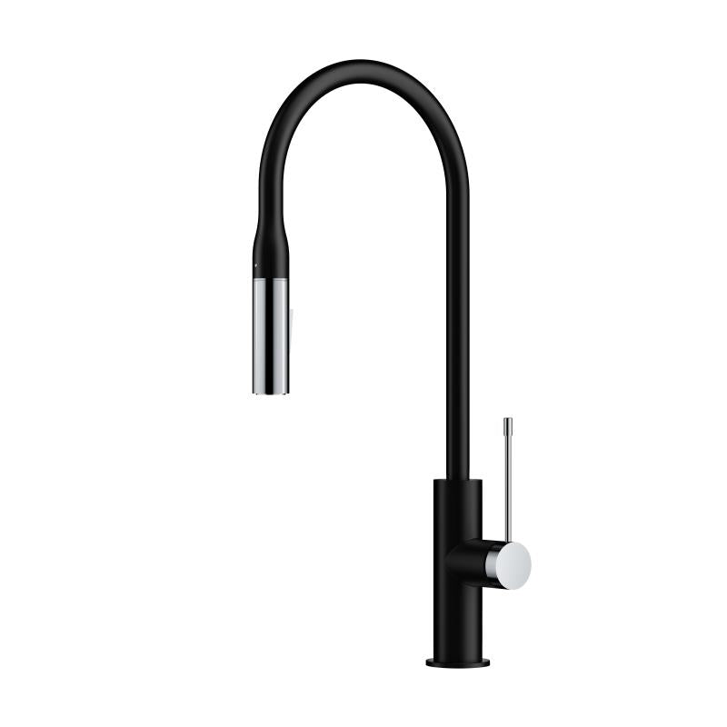 Hot Deal: Naxos Black/Chrome Pull-Out Sink Mixer