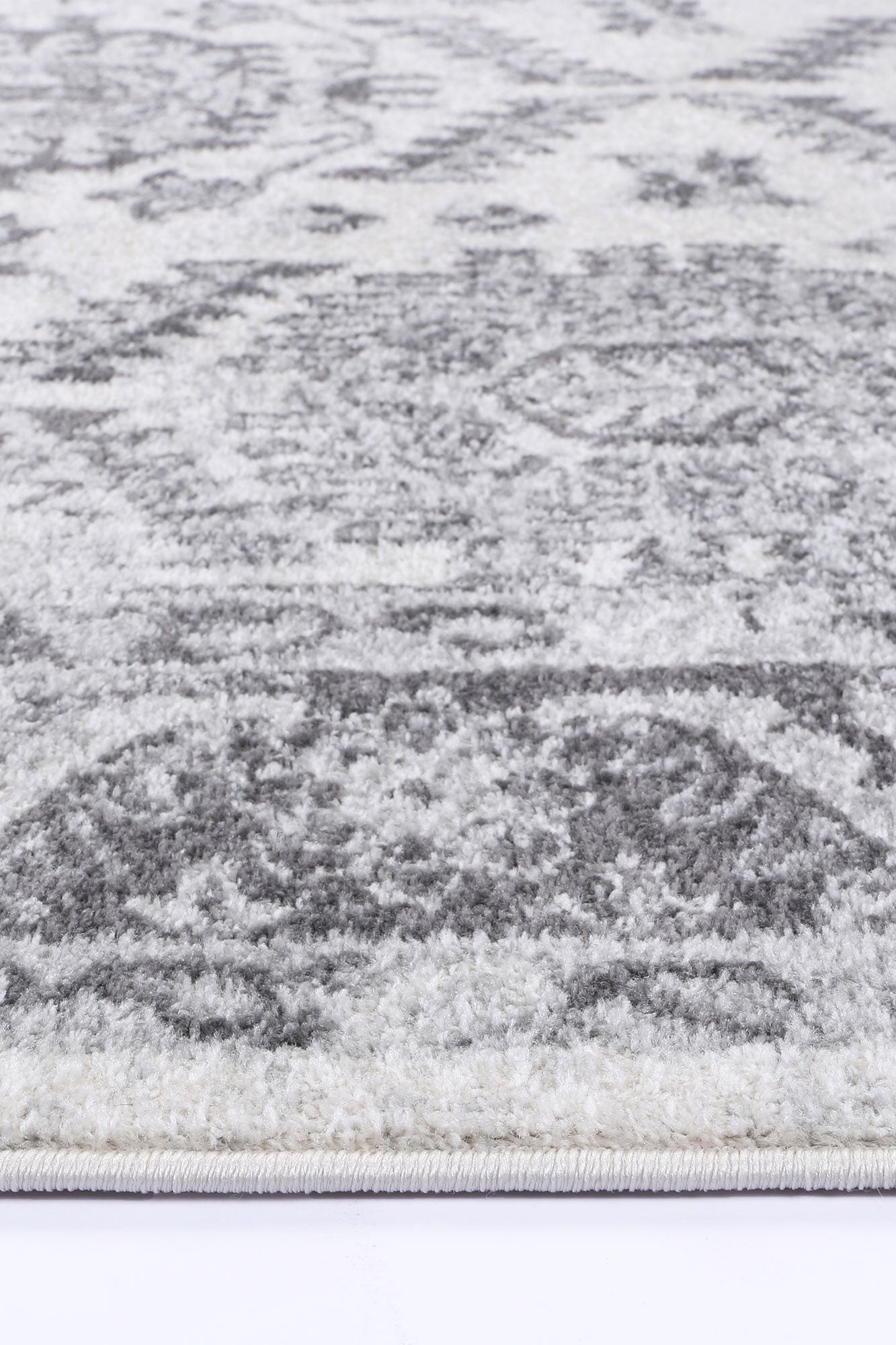 Hot Sale! Traditional White and Grey Ligures Area Rug for Any Room