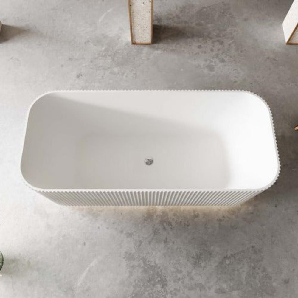 Hot Deal! Milano Gloss White Free - Standing Bathtub in 1500mm or 1700mm Sizes