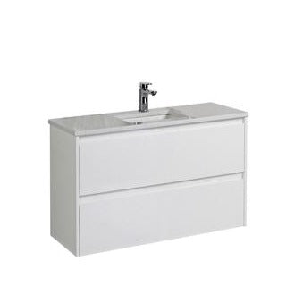 LEONA All - Sizes Wall - Hung Vanity in Stunning Gloss White
