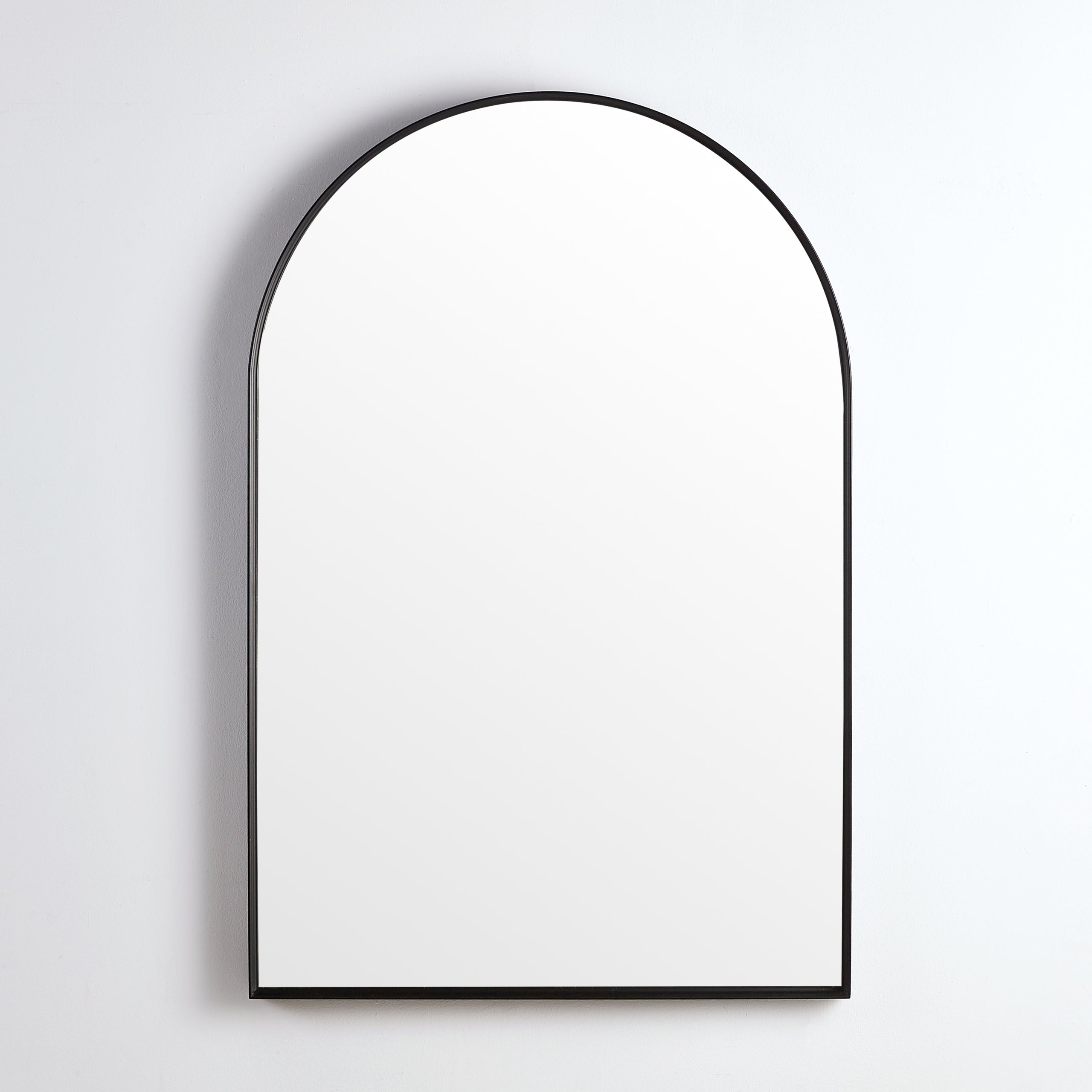 Hot Sale! Poseidon Matte Black Framed Arch Mirror, Ideal for Home Decor, 600x900mm