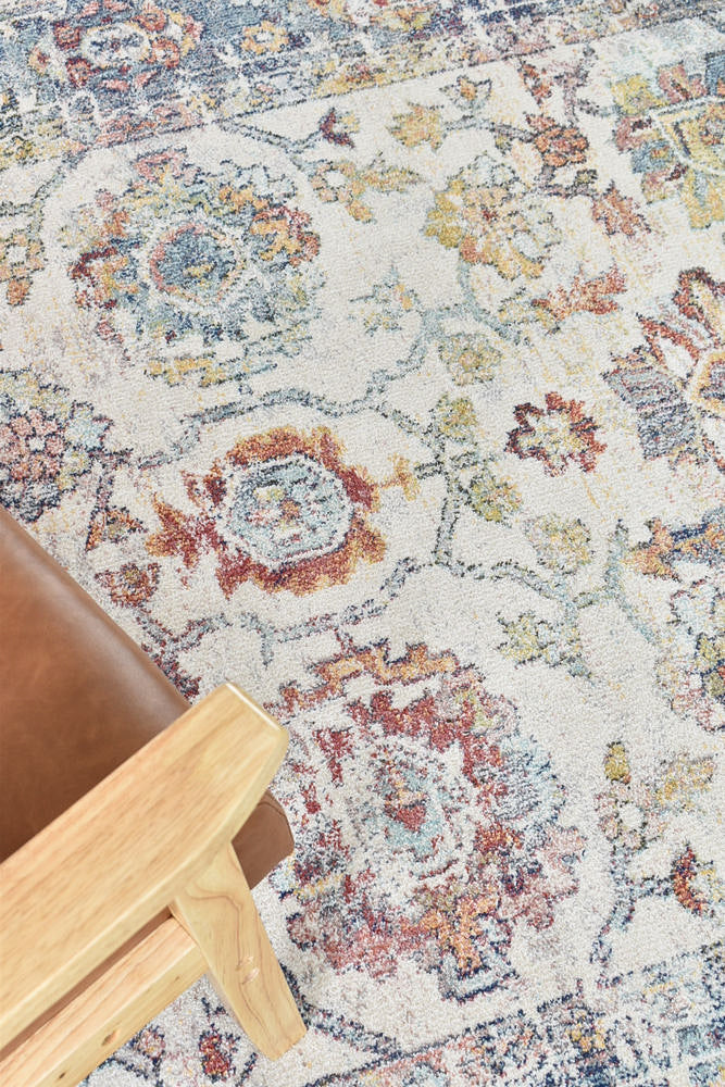 Hot! Morocco Navy Cream Rug 0394A