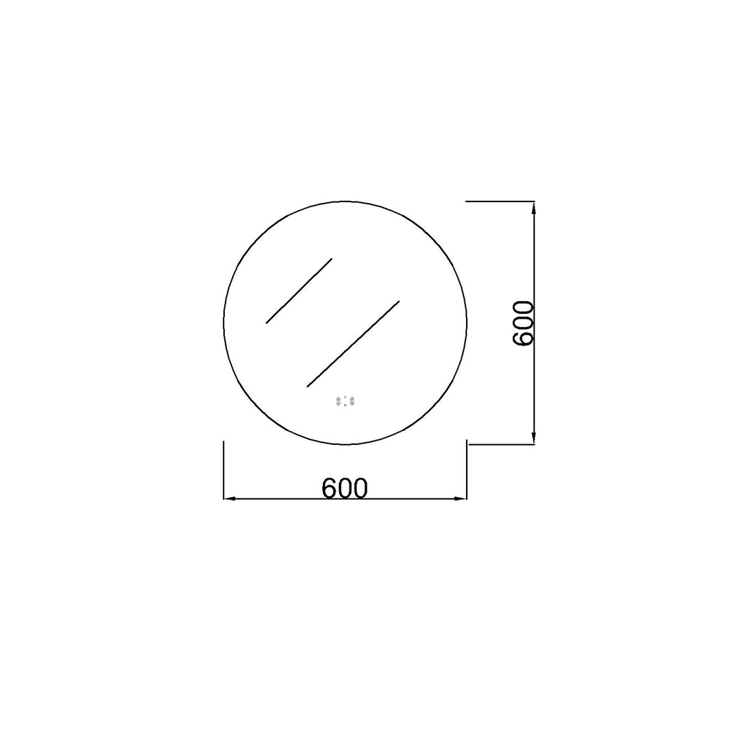 Hot Sale! Poseidon LED Backlit Round Mirror in 600/700/800/900 Sizes