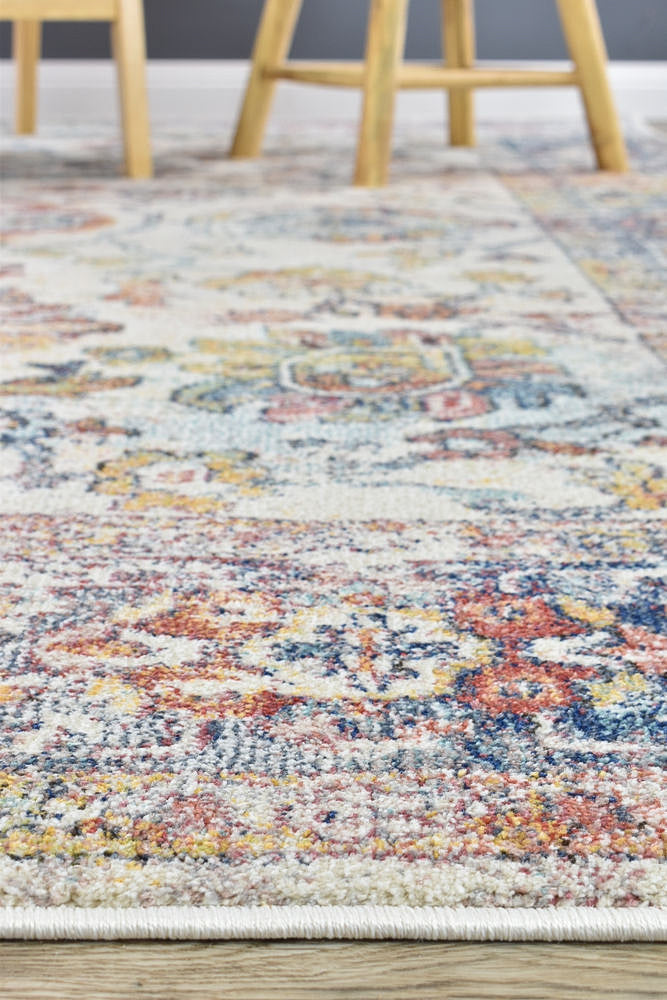 Hot! Morocco Navy Cream Rug 0394A