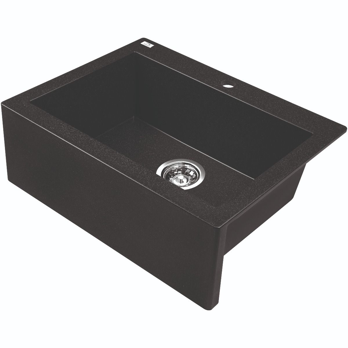Get This Stylish Laveo Single Bowl Black Granite Stone Kitchen Sink 490x580x220mm