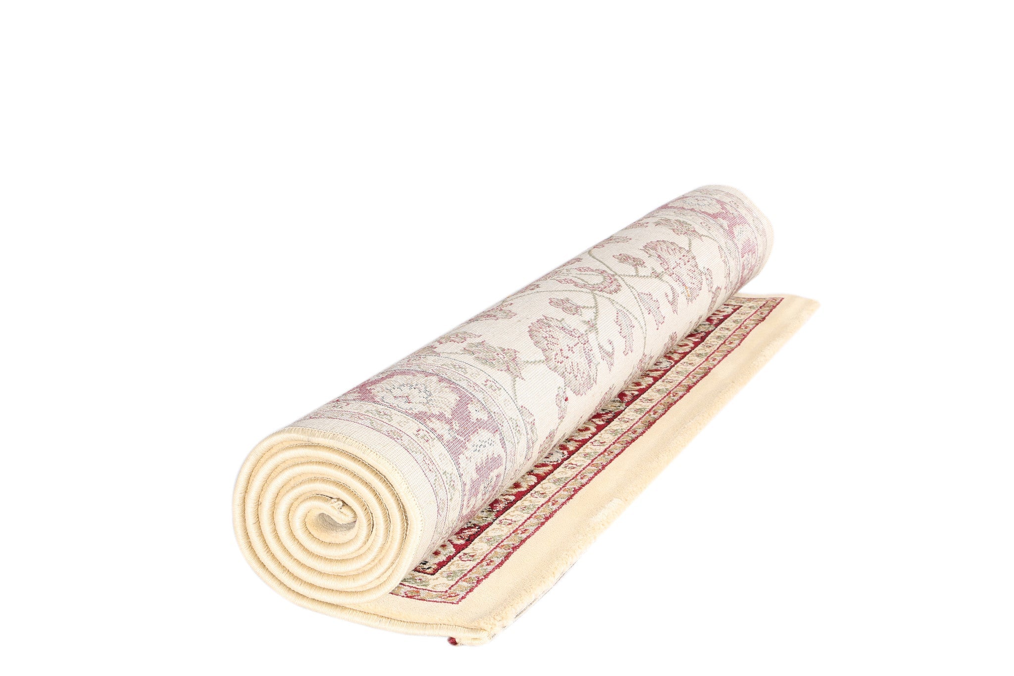 Hot Sale! Traditional Ornate Cream Ikat Rug with Border - A Timeless Home Decoration Piece