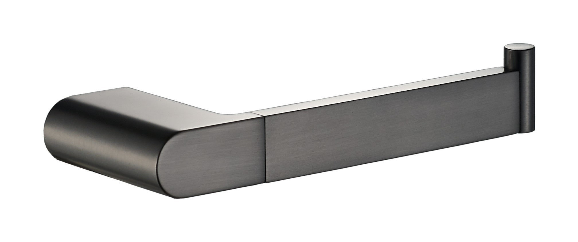 Hot Deal! Flores Brushed Gun Metal Toilet Roll Holder