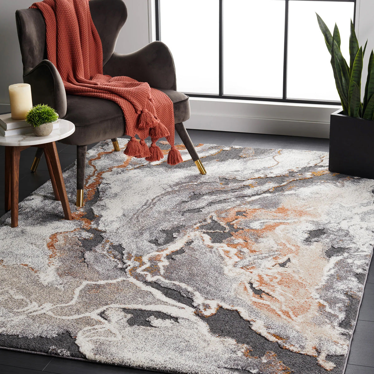 Mineral Rust Rug - Stylish & Low - Shed Luxury
