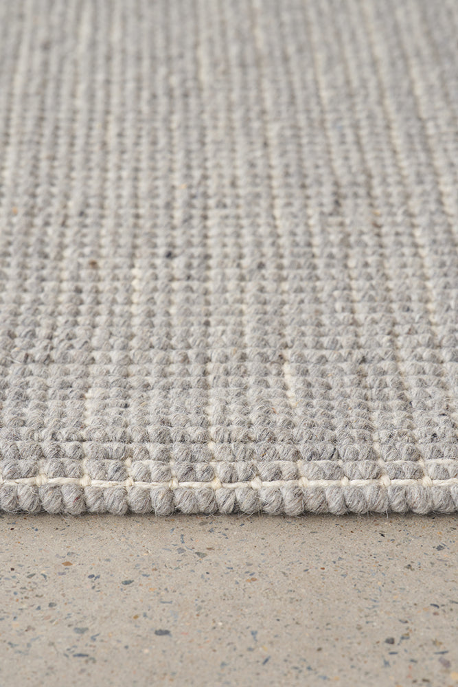 Exclusive Madras Parker Dove Wool & Jute Hand - Loomed Rug for Coastal to Scandinavian Decor