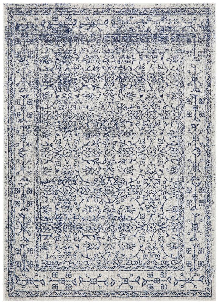 Transitional Evoke Whisper Off - White Rug with Stain - Resistant Polypropylene