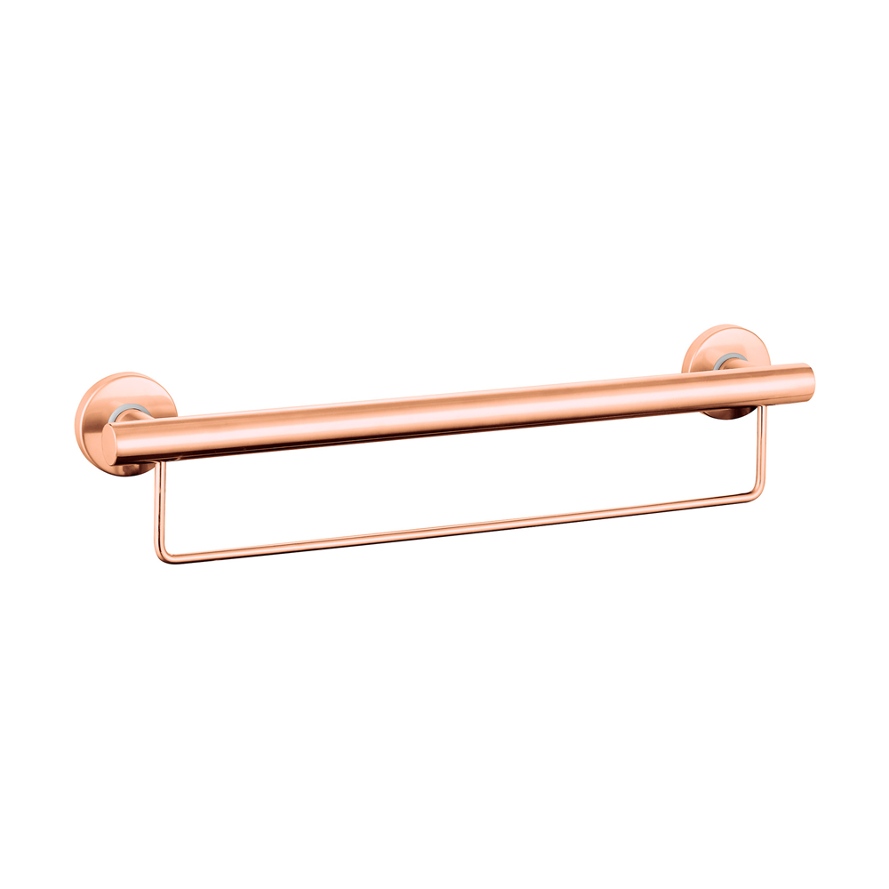 600mm Grab Rail with Optional Colour Towel Rail for Assisted Living