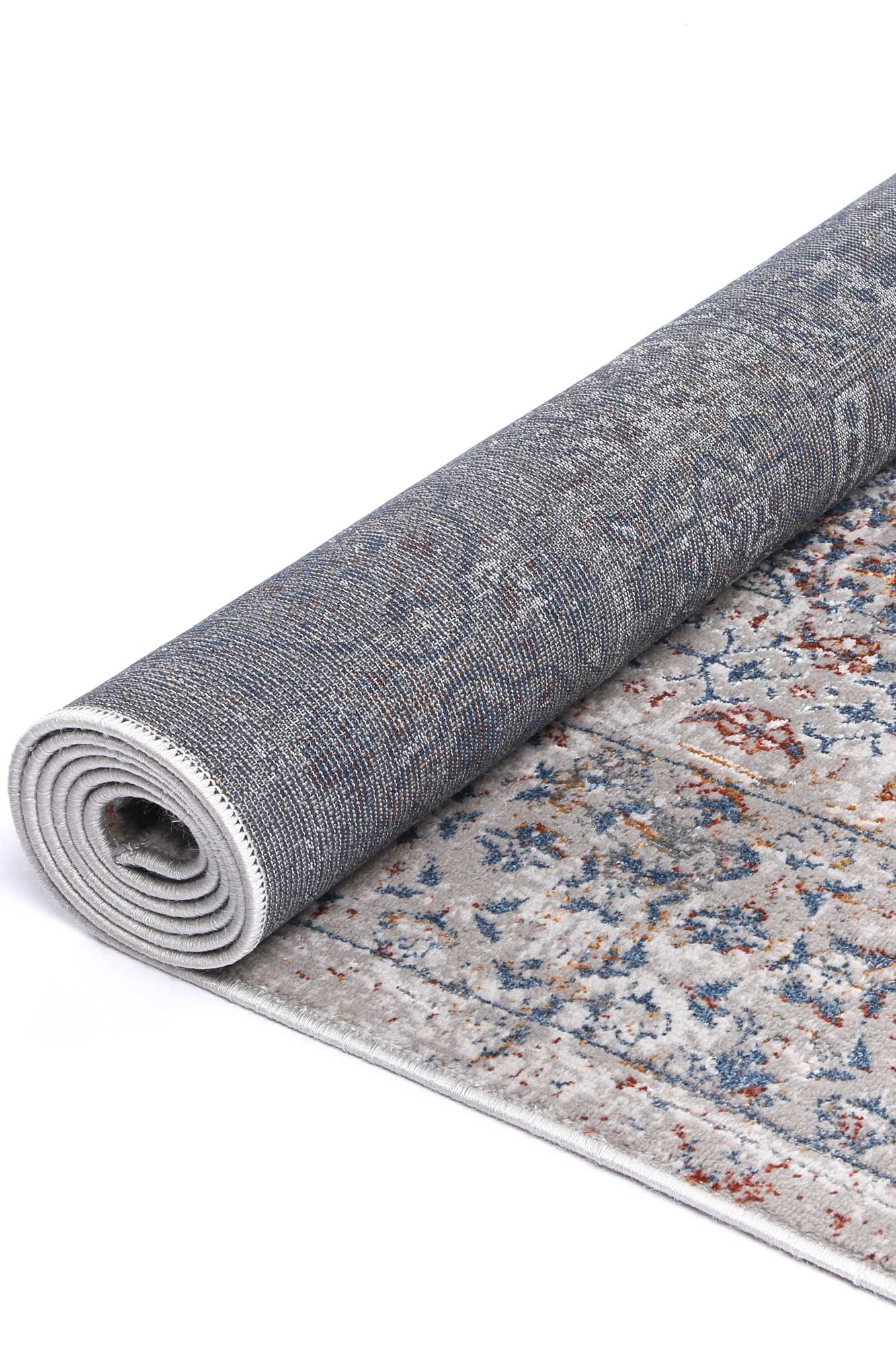 Fantastic Malo Traditional Rug in Aurora Grey & Blue - A Must - Have for Your Home