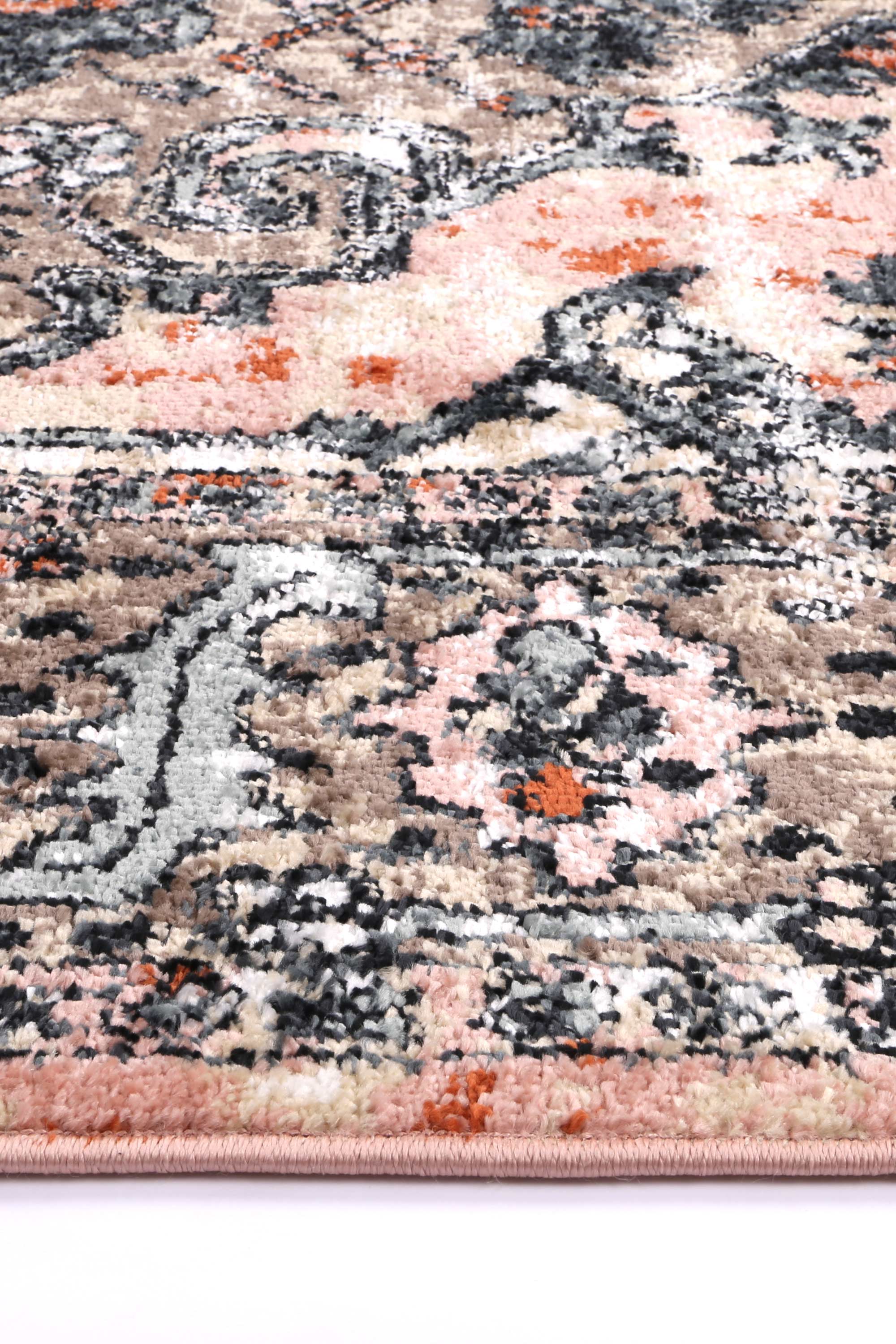 Anatolia Traditional Cream Terracotta Rug - Ideal for High Traffic Areas