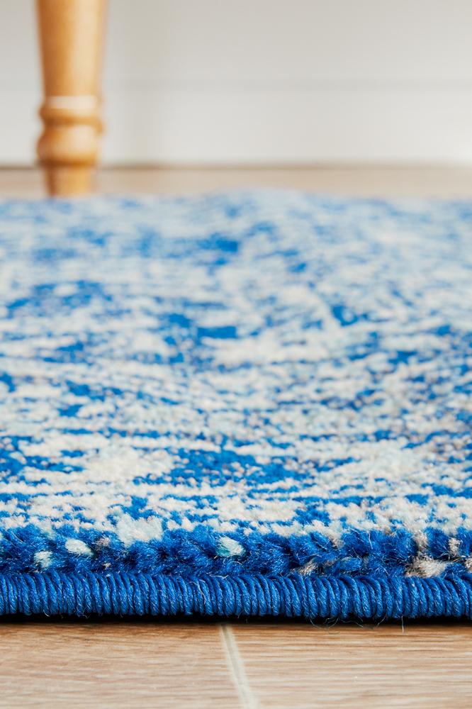 Hot! Evoke Navy Transitional Runner Rug with Persian Motif