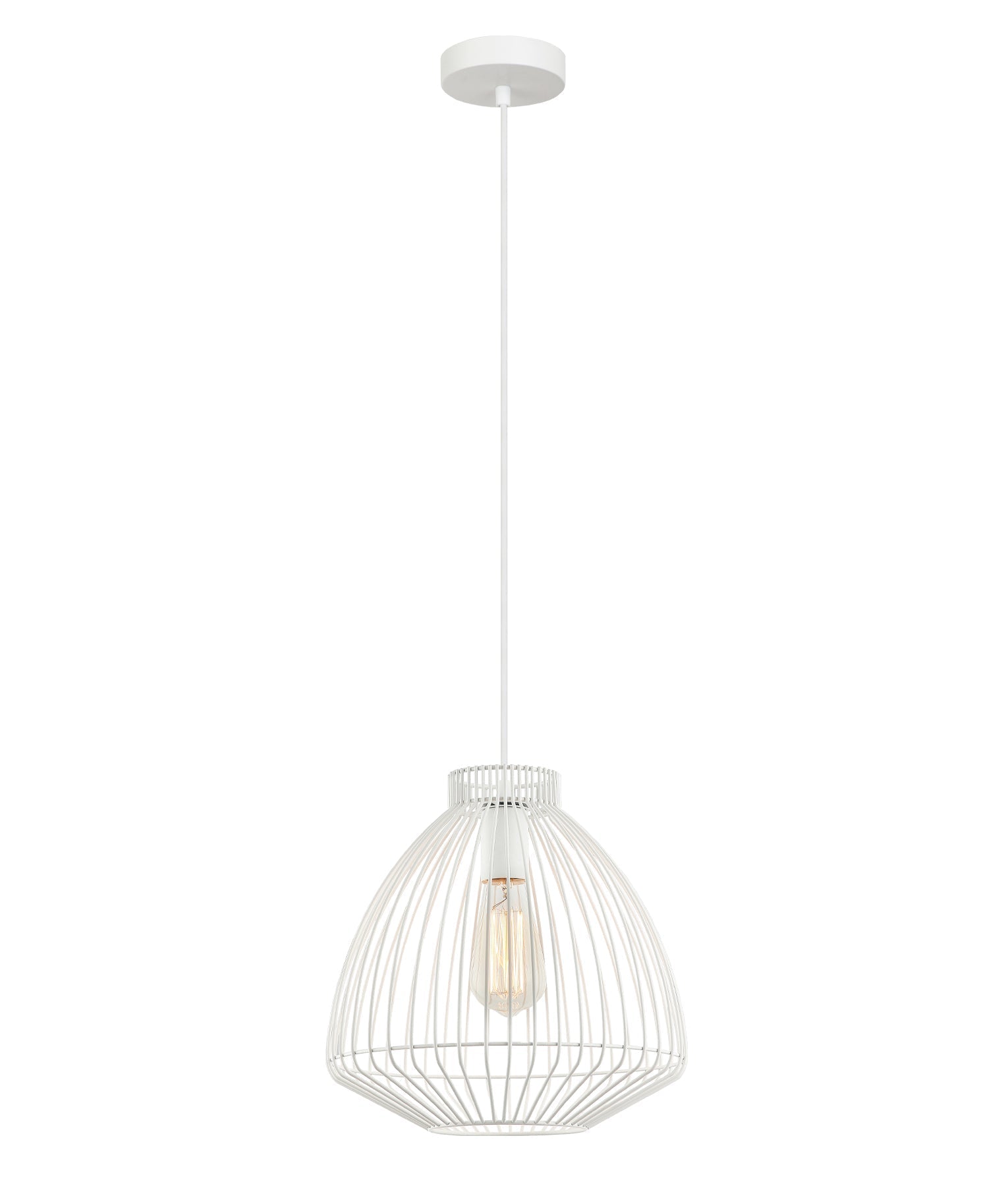 MANU: Stylish Modern Interior Cone (Concave) Wire Cage Pendant Lights - Great Deal!