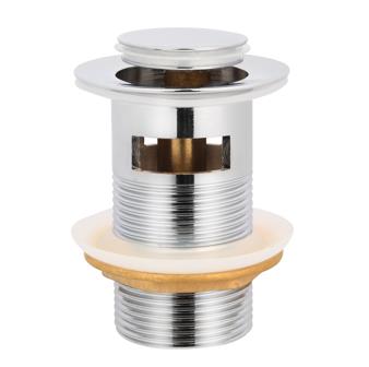 Chrome Pop - Up Basin Waste with Overflow, 32mm