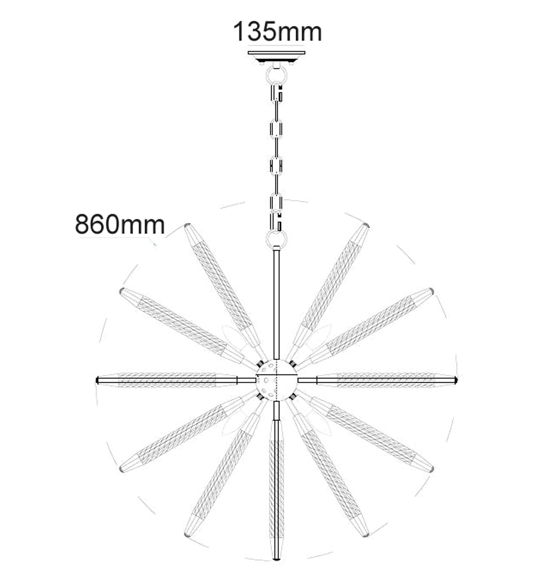 Hot Deal! 8-Light Medieval-Style Interior Pendant Light with Natural Rope by MAZZA
