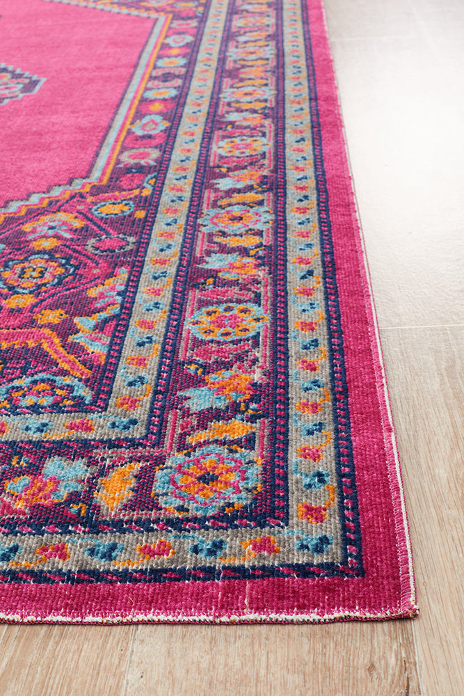 Hot Sale! Diamond Pink Eternal Whisper Area Rug with Vintage Look