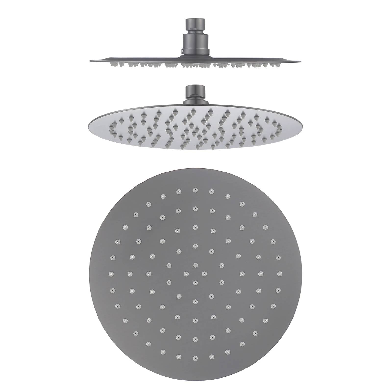 250mm Brushed Nickel Mica Luxury Shower Head for a Refreshing Spa Experience