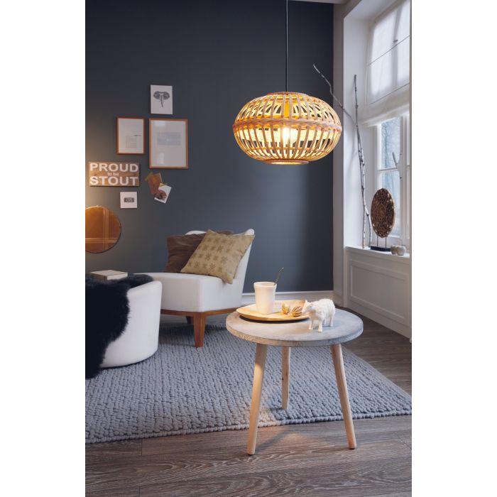 Hot Sale AMSFIELD Natural Cane Finish Pendant Light for Living Areas