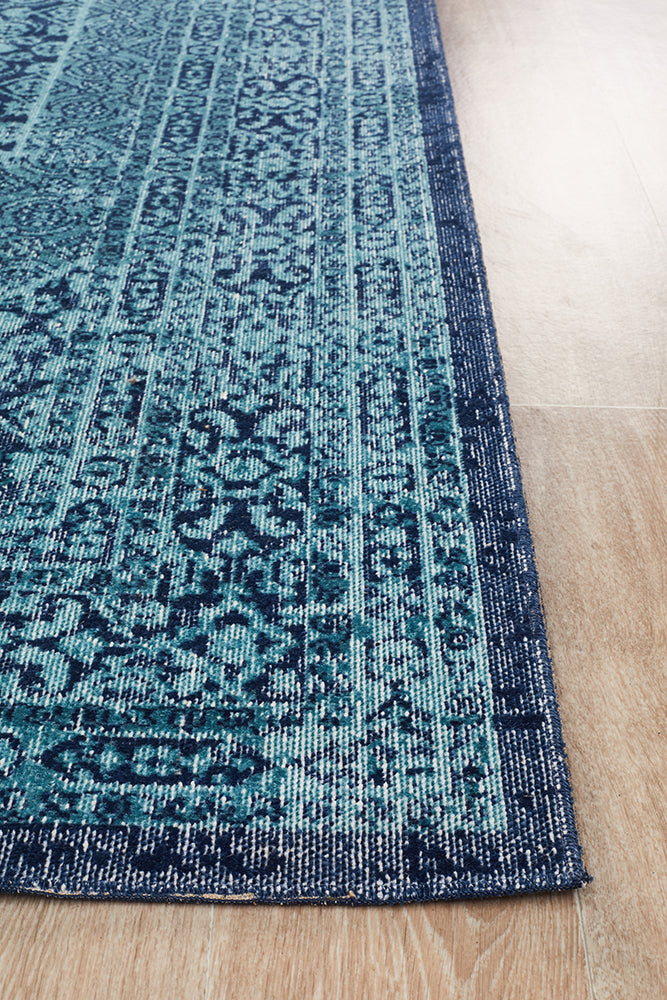 Exclusive Vision Blue Vintage-Look Rug on Sale