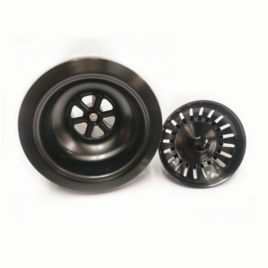 Hot Sale! 90/114mm Black Kitchen Sink Strainer Waste Assembly