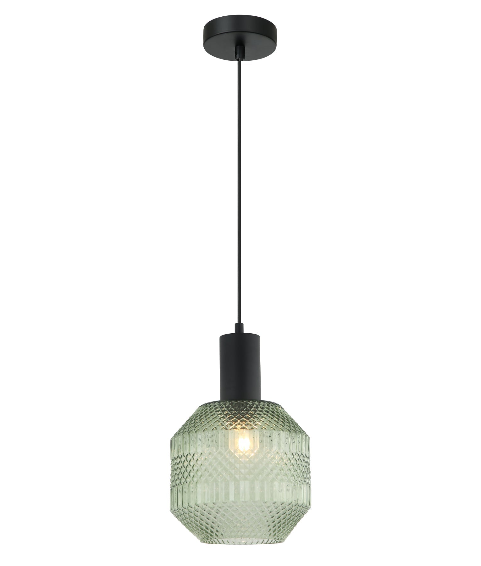 Hot Sale: Interior Glass Jar-Shape Pendant Lights with Quadrilateral Segment Design