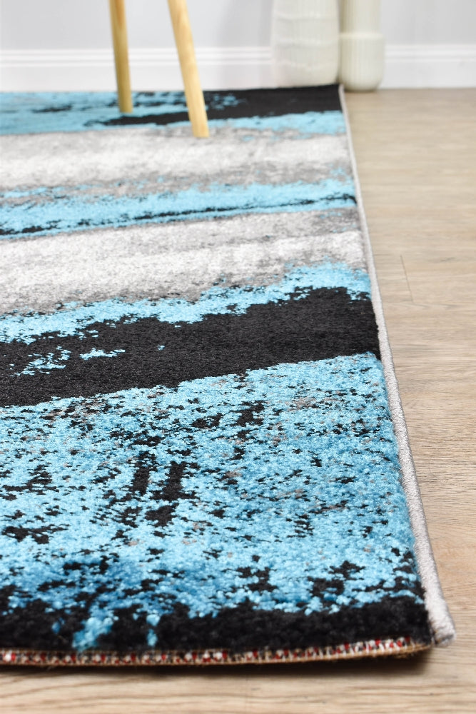 Hot Sale! Novus 98A Grey Turquoise Machine - Woven Polypropylene Rug for Home Decor