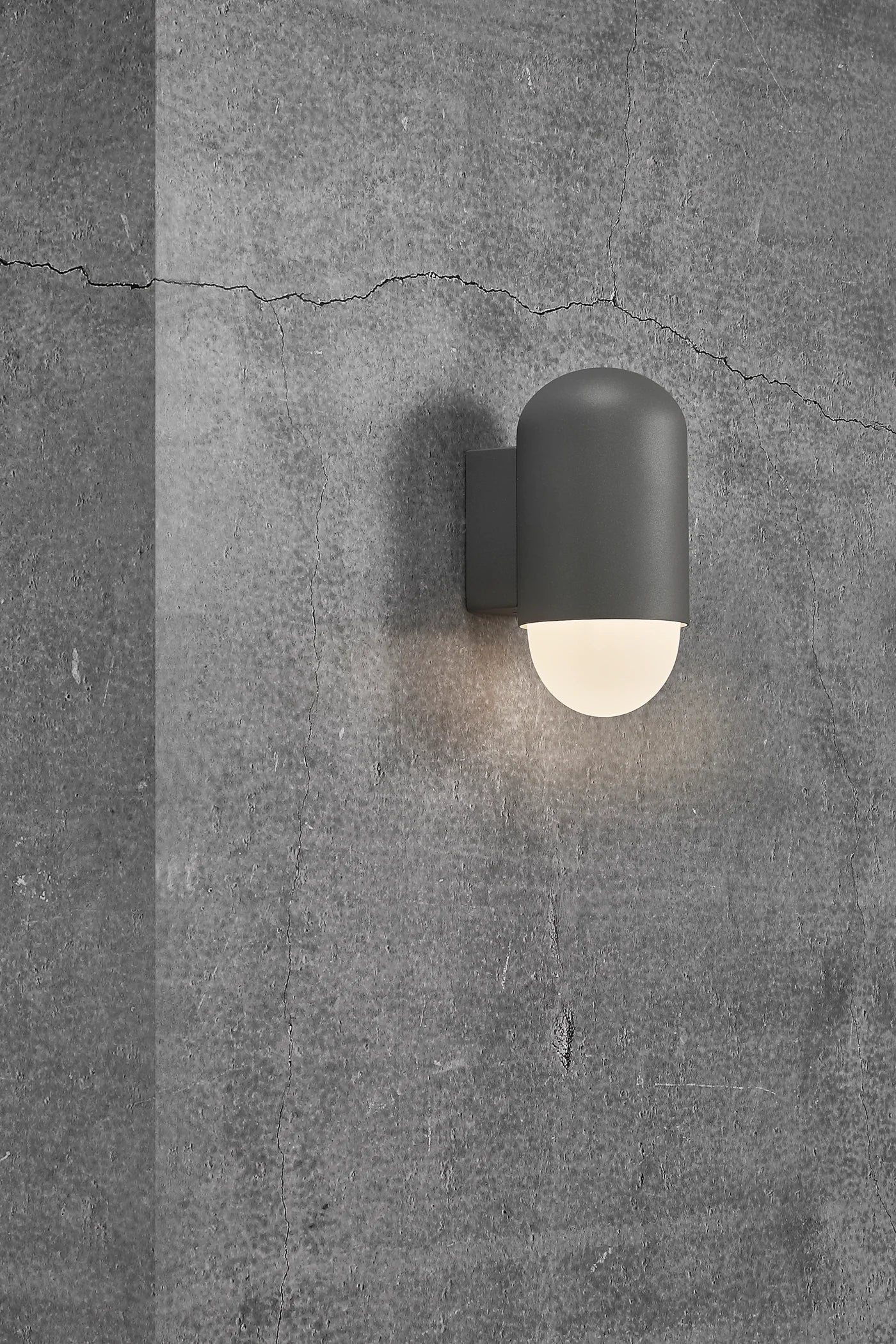 Nordlux Heka Outdoor Wall Light - Black, Grey, Sanded (Sanded Available in April)