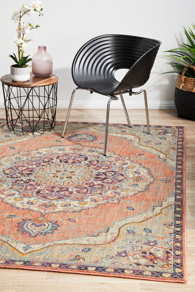 Exquisite 120 Odyssey Terracotta Power - Loomed Polypropylene Rug