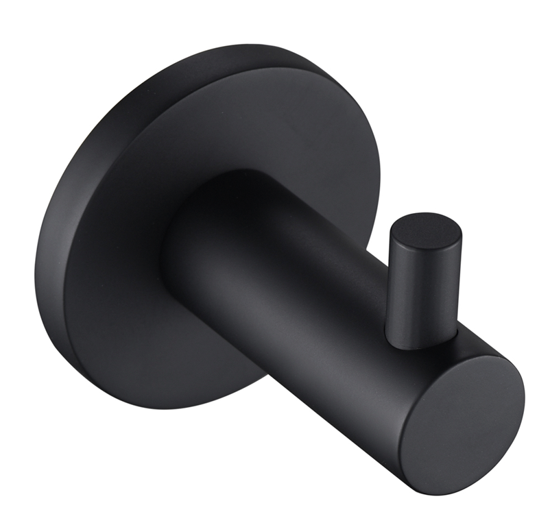 Hot Sale! Durable Black Mica Bathroom Robe Hook for Added Convenience and Style