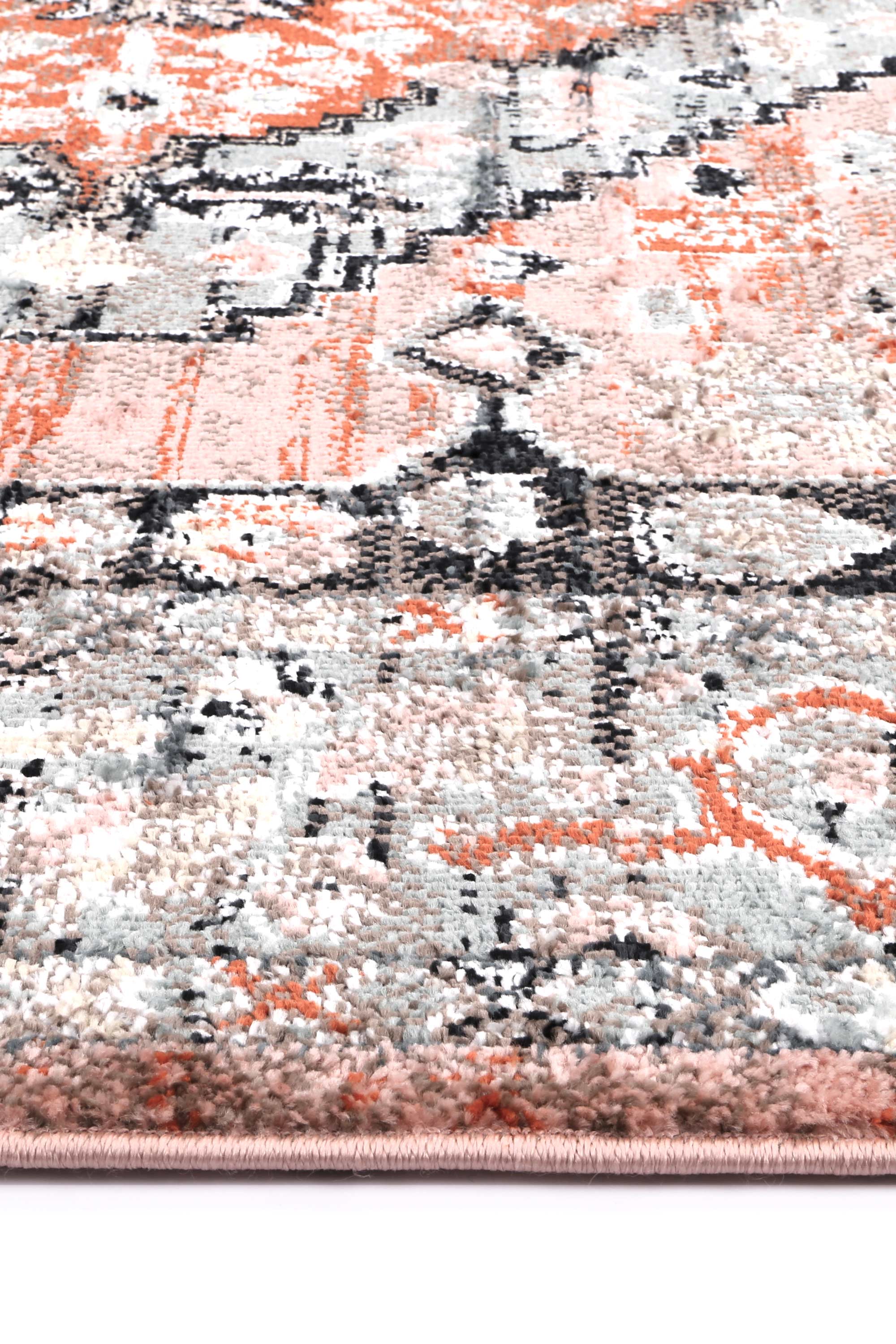 Anatolia Traditional Area Rug in Black and Beige - Ideal for High - Traffic Spaces