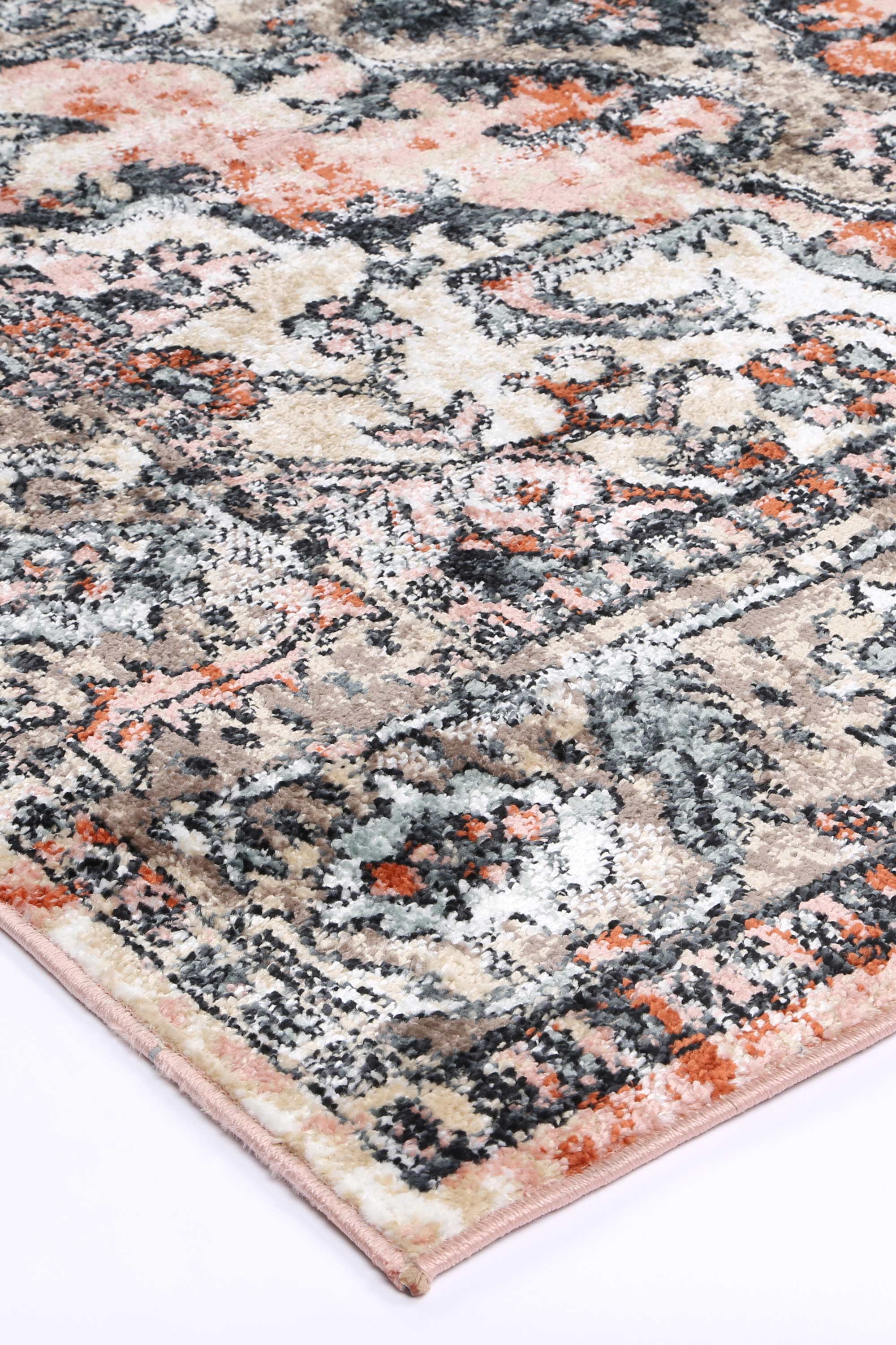 Anatolia Traditional Cream Terracotta Rug - Ideal for High Traffic Areas