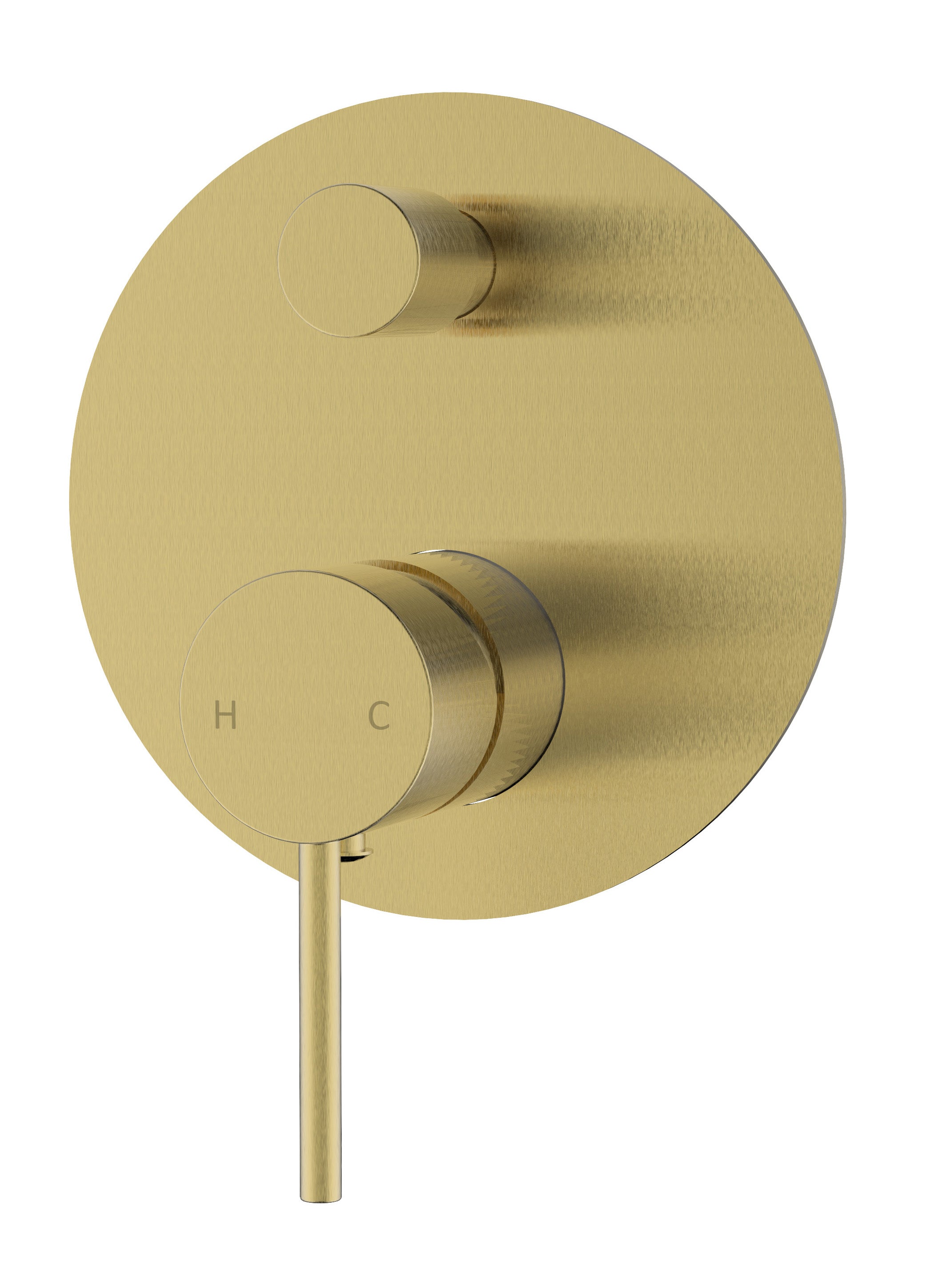 Hali Brushed Gold Wall Mixer with Diverter - Exclusive Offer