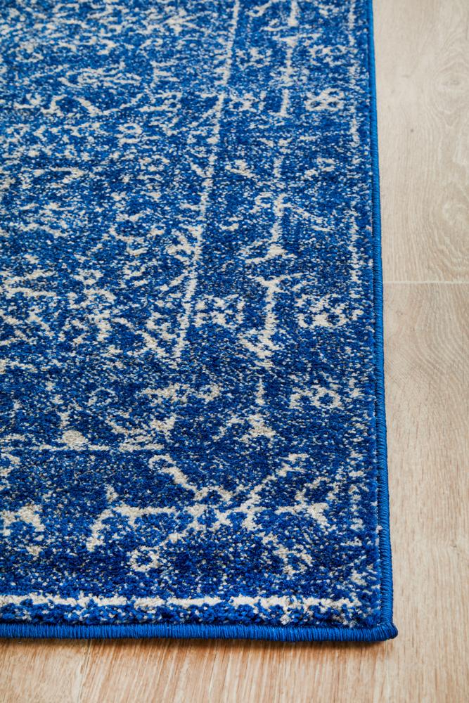 Hot! Evoke Navy Transitional Runner Rug for Artists