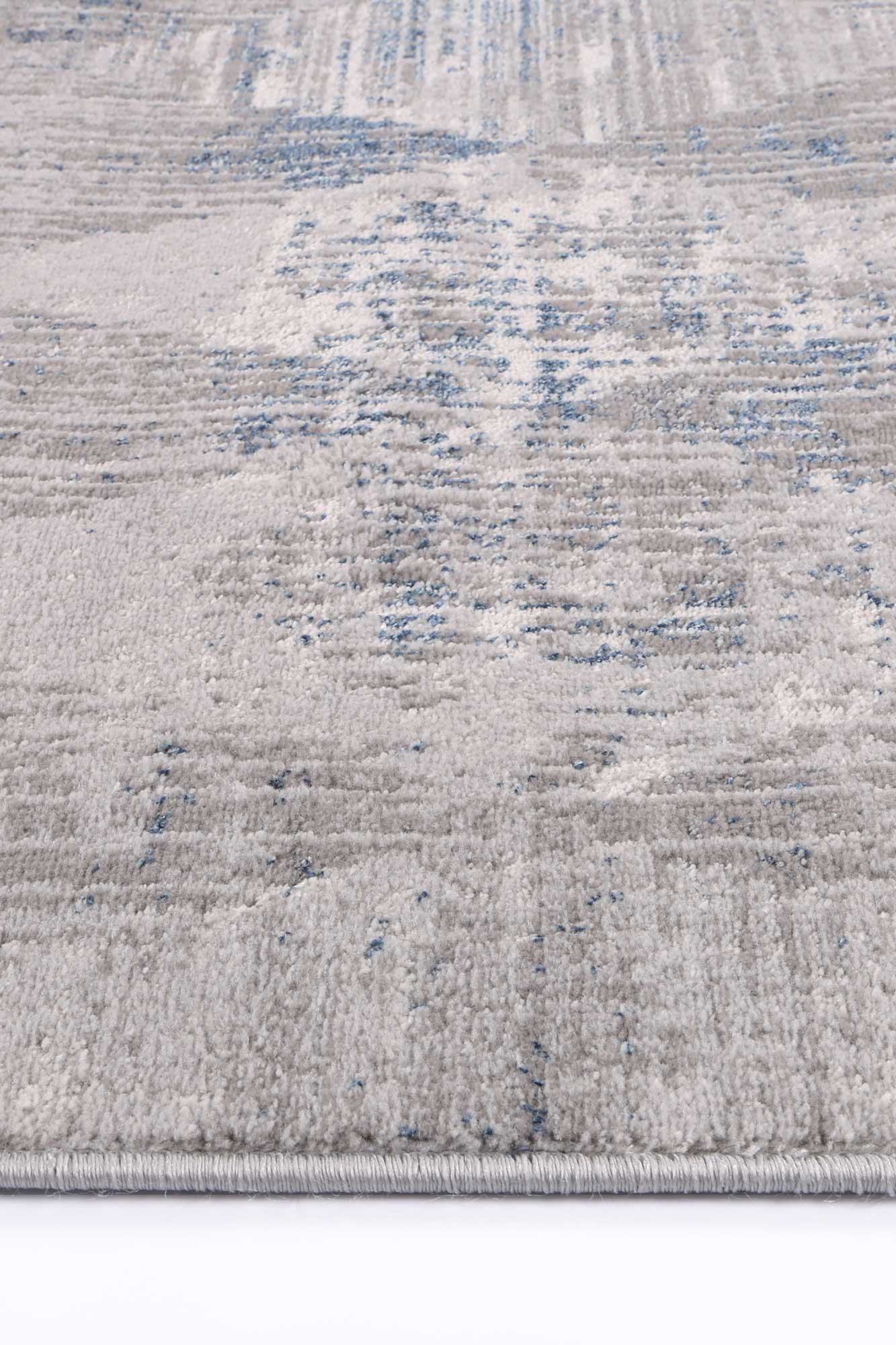 Hot Sale! Malo Geometric Rug in Stunning Grey & Blue Color