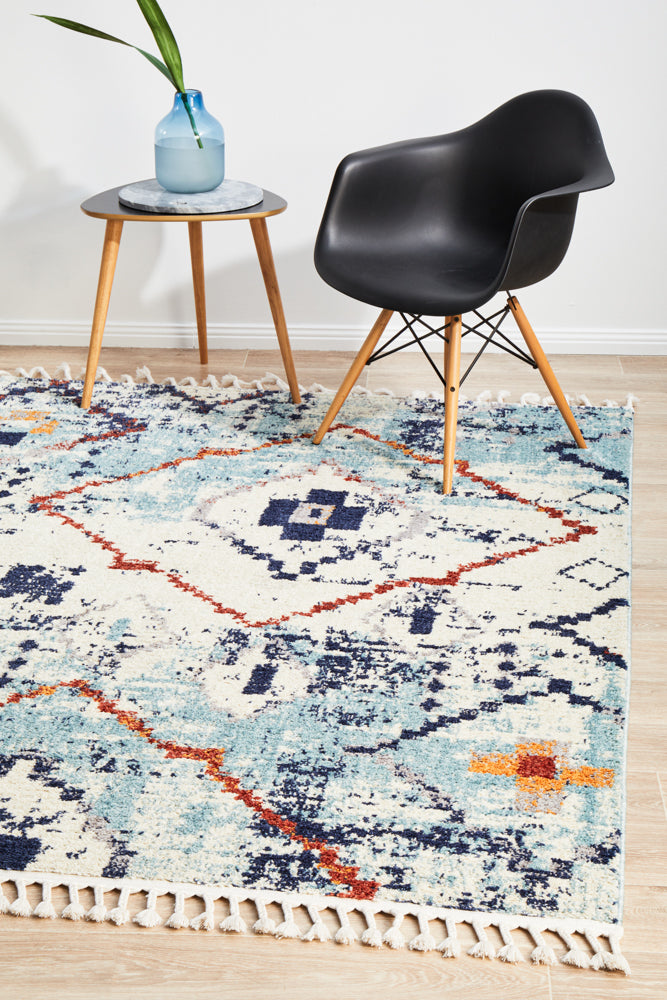 Exclusive Blue Moroccan Marrakesh 444 Area Rug - Ideal for Every Home