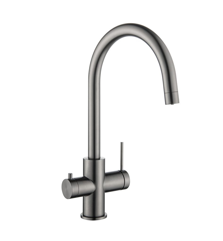 Brushed Gun Metal Mica 3 - Way Water - Filtering Sink Mixer