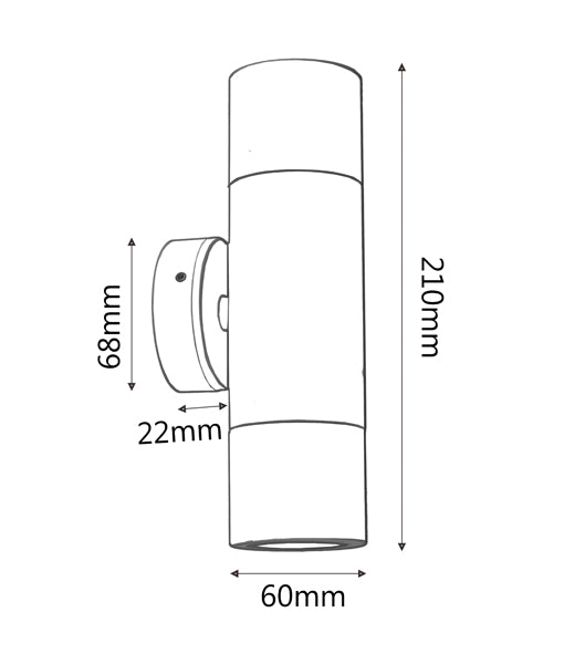 Hot Sale! Anodized Aluminium MR16 Exterior Wall Pillar Spot Lights with IP65 Rating