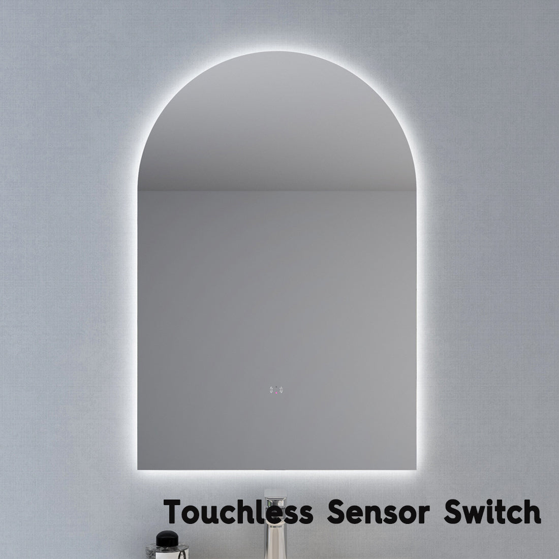 Hot Sale! Poseidon 600x900mm LED Backlit Arch Bathroom Mirror