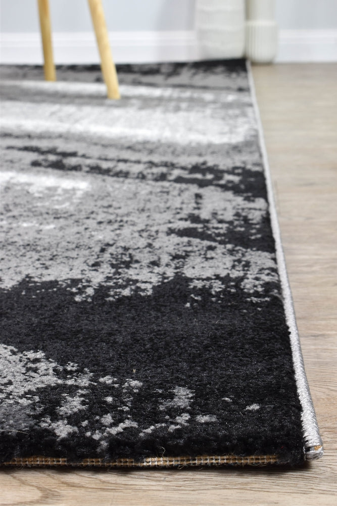 Hot Sale! Novus 98A Machine-Woven Polypropylene Rug in Light and Dark Grey