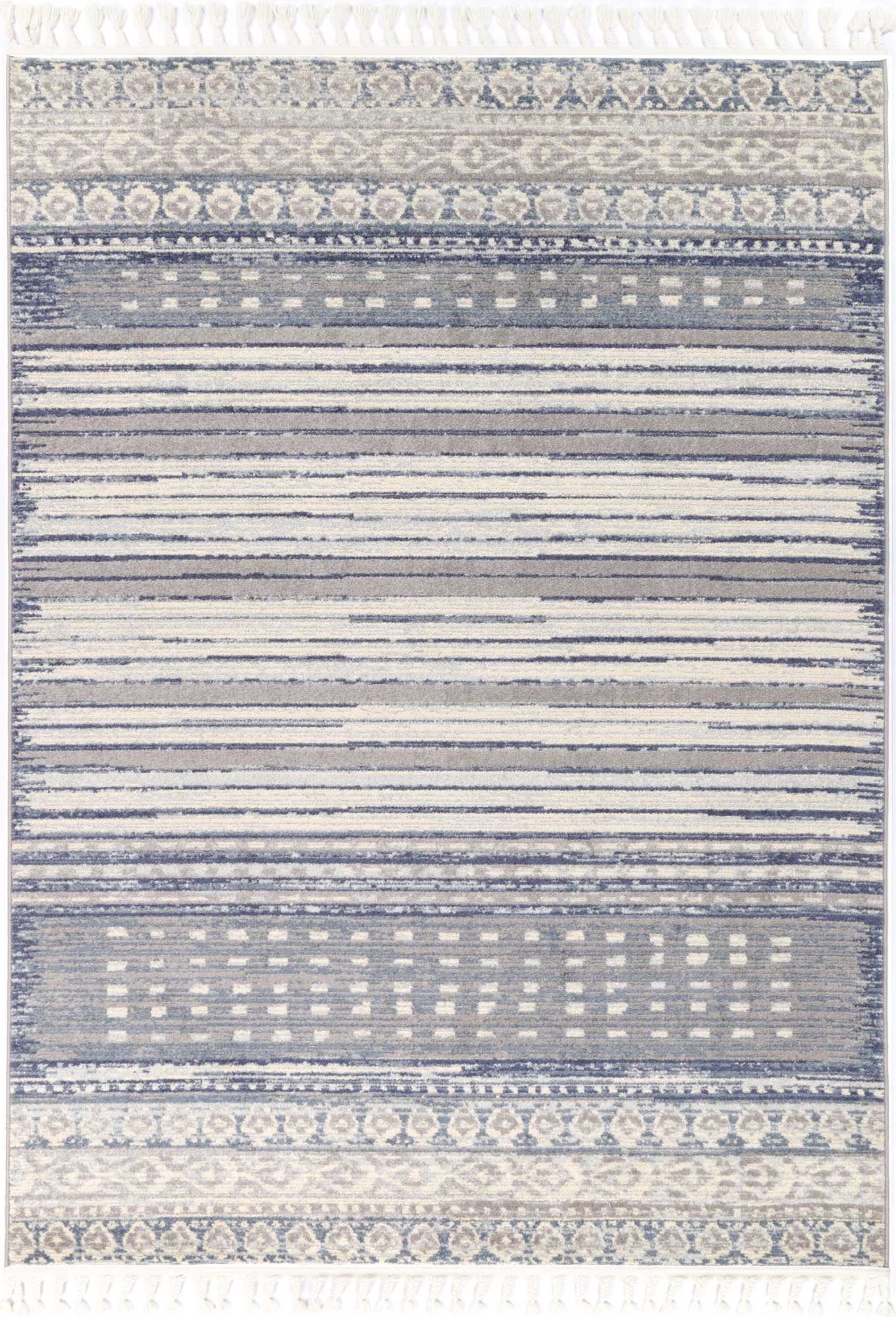 Amazing Contemporary Blue Rug from Peru's Cajamarca Region - Easy Clean & Long - Lasting