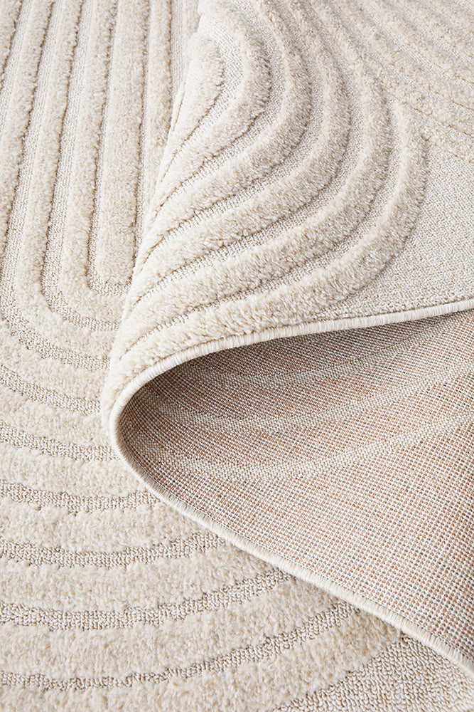 Beige Mid - Century Inspired Carl Runner Rug by Lotus