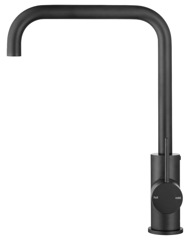 Black Mica Sleek Soft-Square Kitchen Sink Mixer with Precise Control