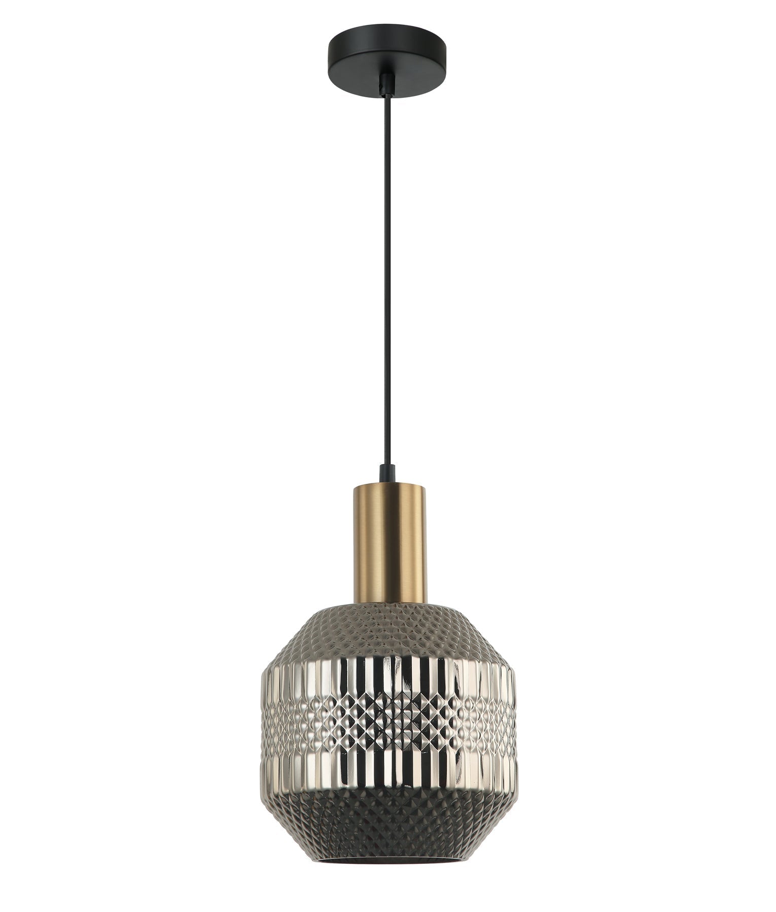 Hot Sale: Interior Glass Jar-Shape Pendant Lights with Quadrilateral Segment Design